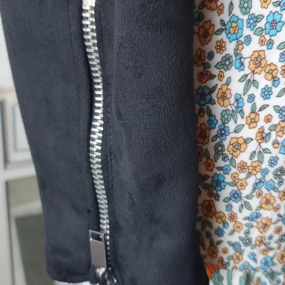 Zara Basic Outer ware faux suede jacket NWOT - Picture 11 of 13